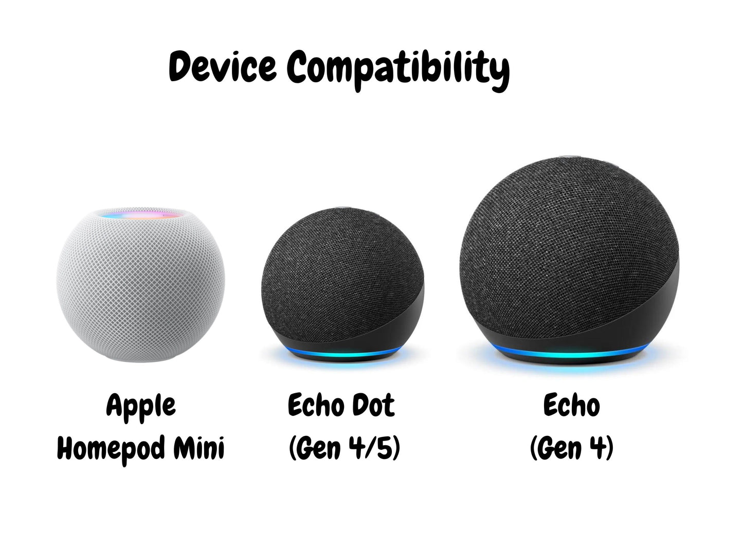 Alexa & Google Home Mini Sizes