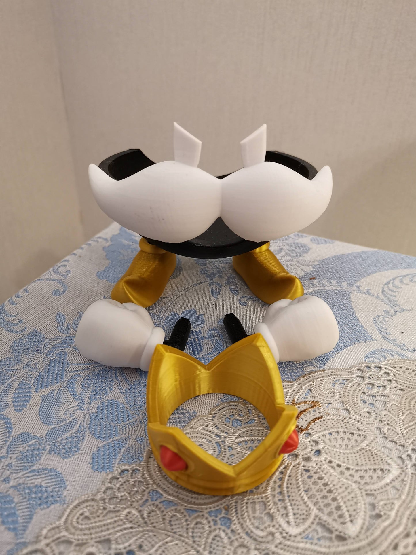 Bomb-omb Alexa Echo holder assembly