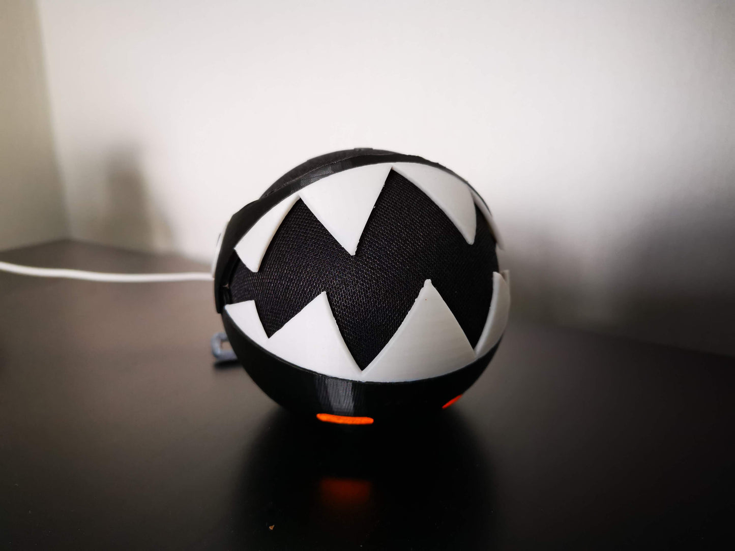 Chain Chomp Alexa Echo holder with teeth open