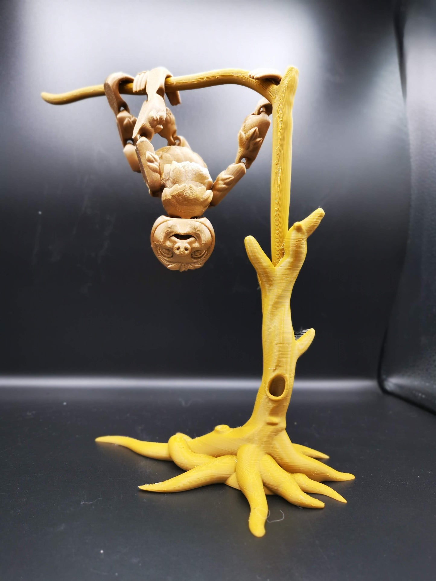 Cute Flexi Sloth fidget Desk toy with decorative tree branch