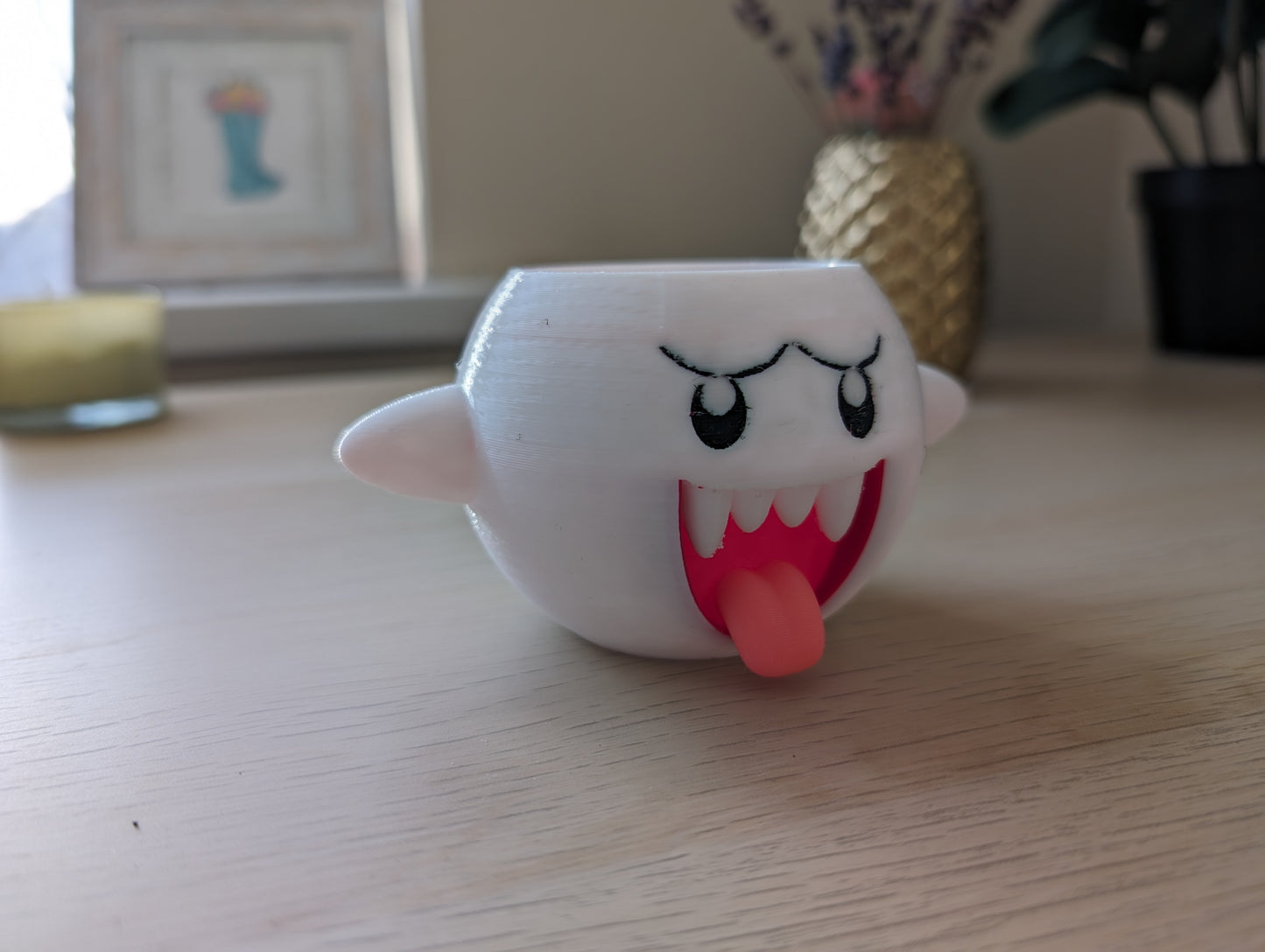 Mario Boo planter at a front angle