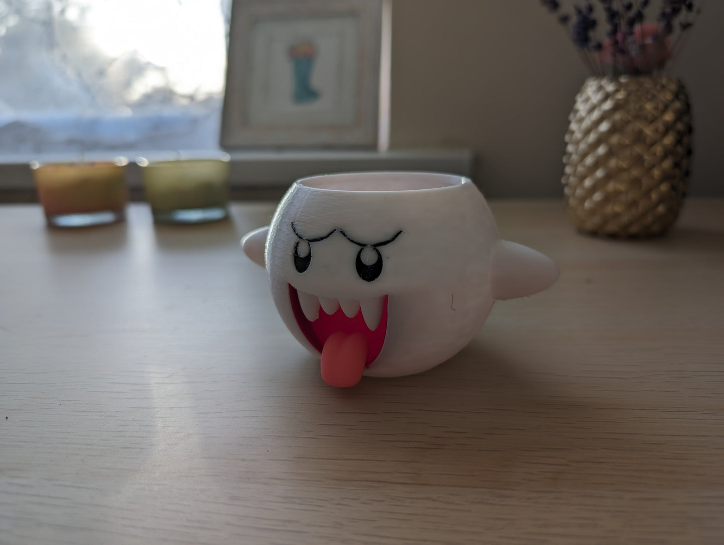 Mario Boo planter at an angle