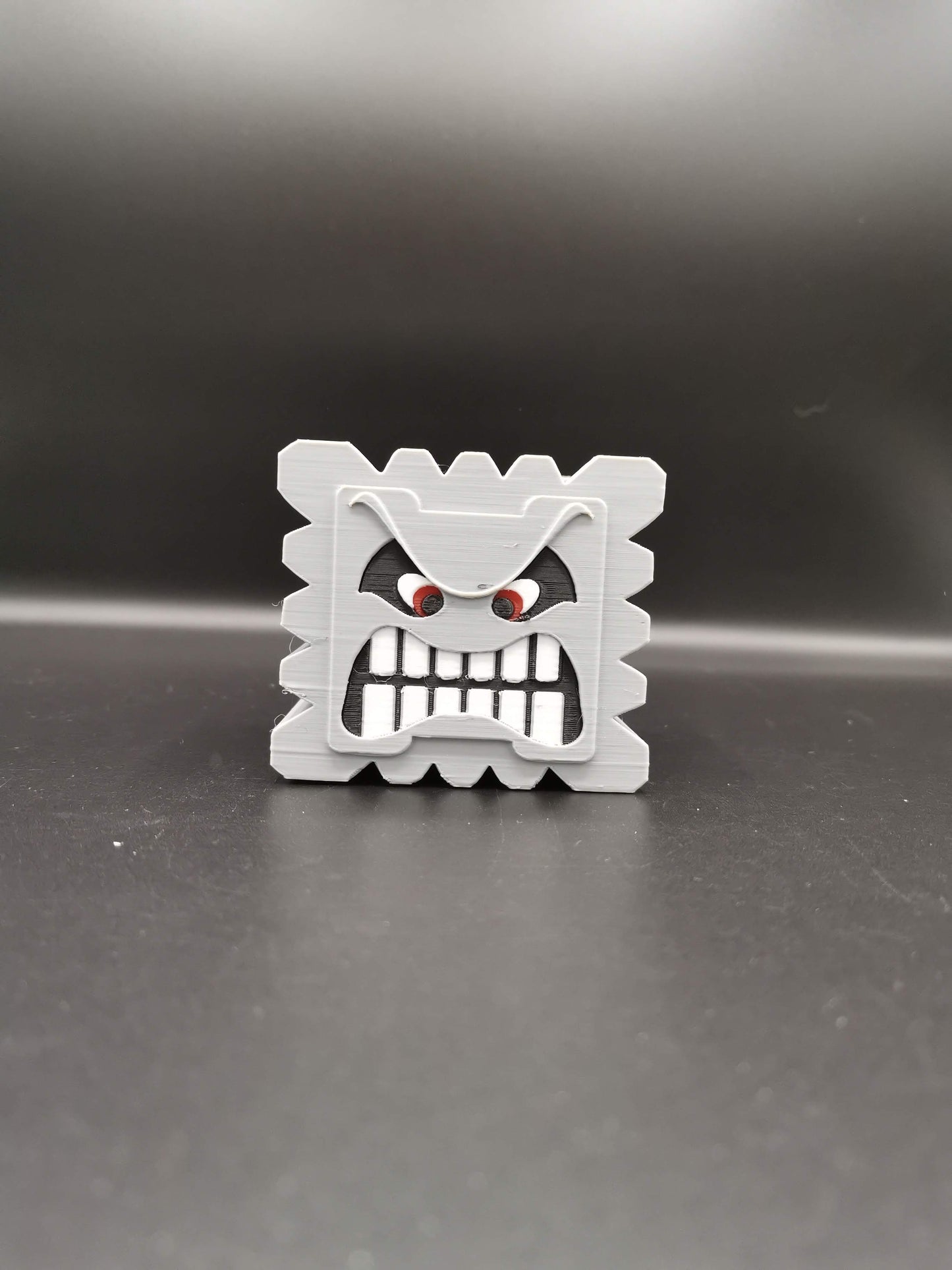 Thwomp Mario planter without plant