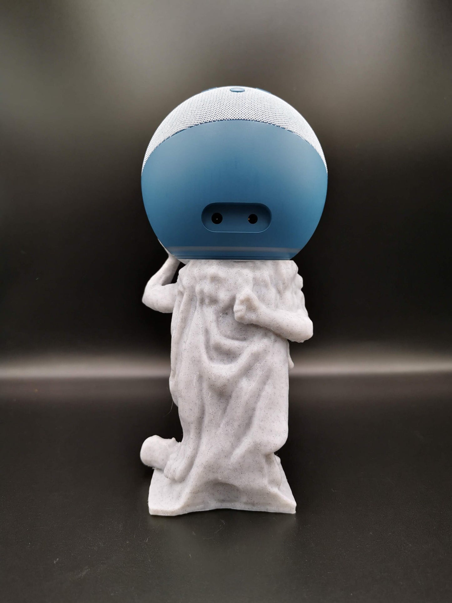 Alexa Echo & Echo Dot 4th/5th gen. stand - Hercules / Atlas statue | Desk mount holder for Amazon echo speaker generation 4/5