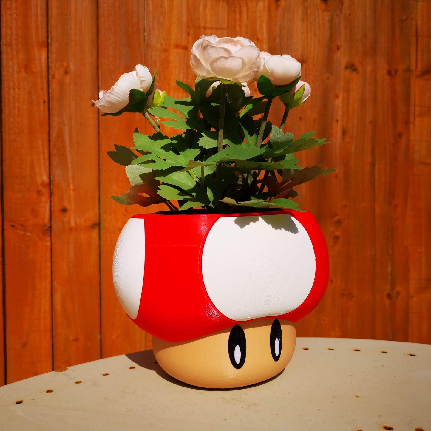 Mario mushroom planter - Various colours and sizes! / Super Mario Toadstool plant pot / Gaming room decor / housewarming gift for new home