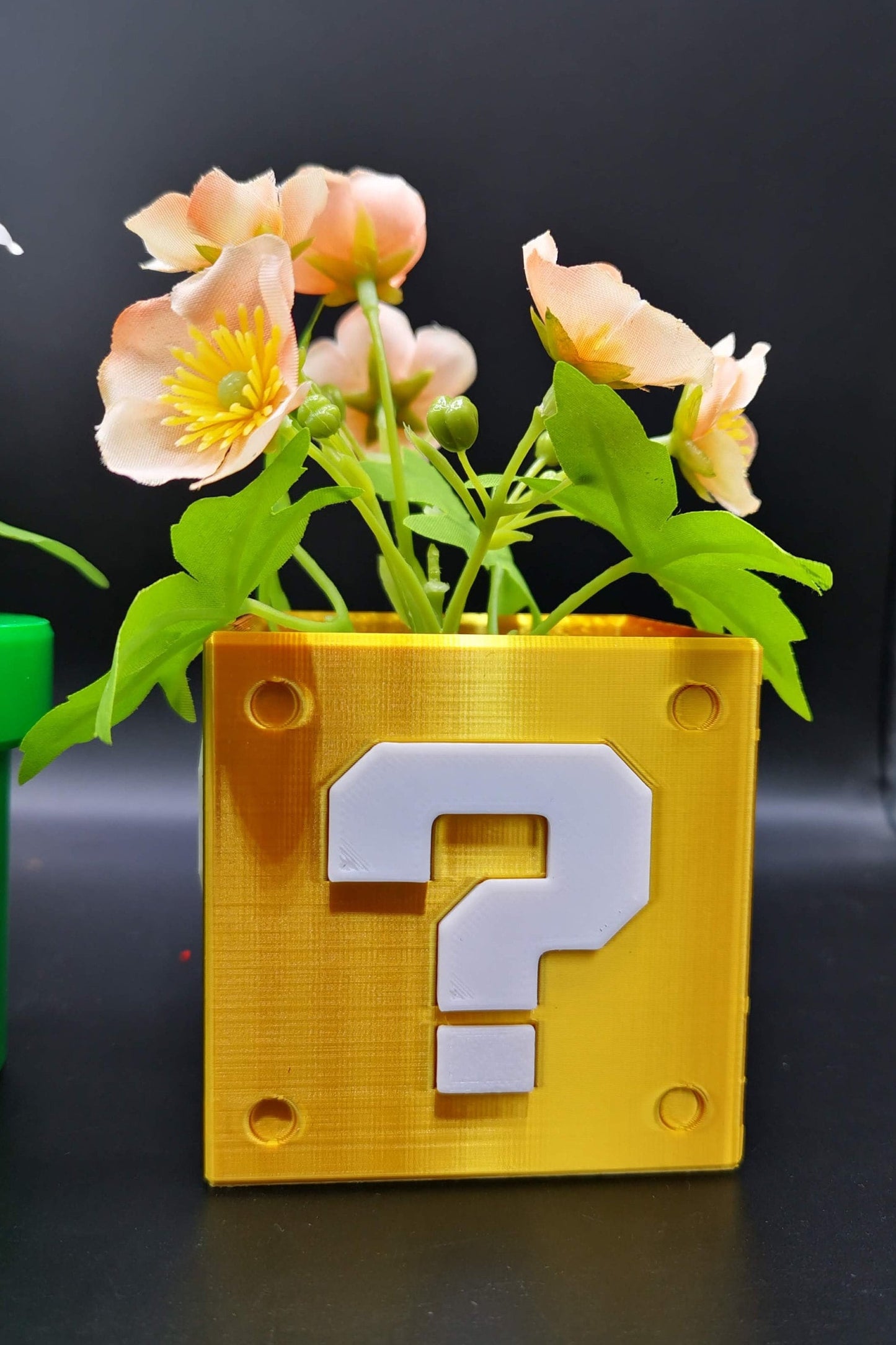 Super Mario planter set - Various sizes! / Super Mario flower plant pot / housewarming gift for new home / Gaming room home decor / desk pot
