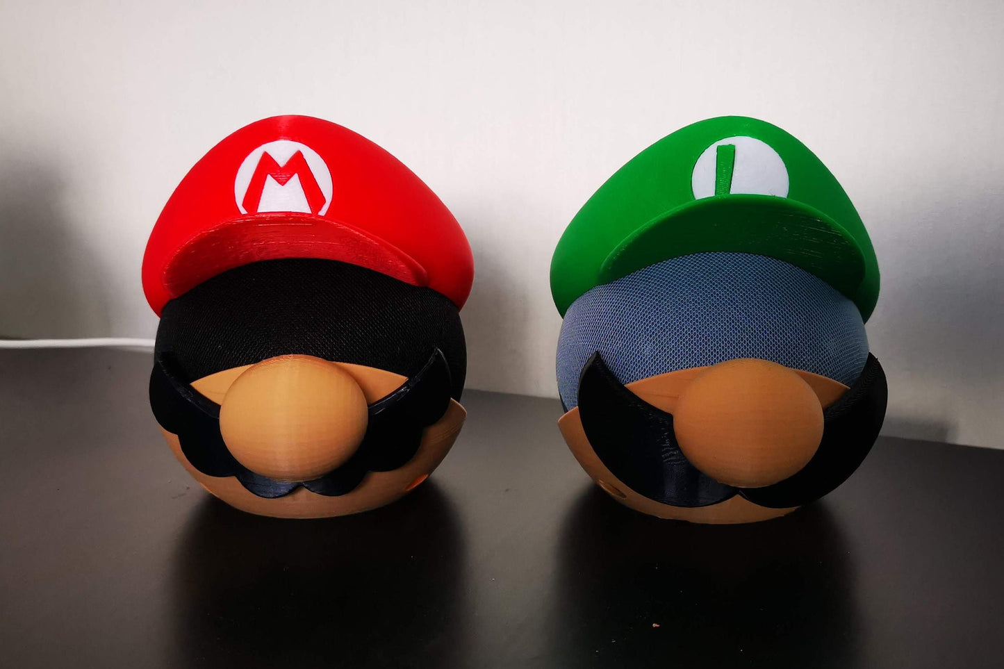 Mario and Luigi Alexa Echo & Echo Dot 4th/5th gen. stand / Super Mario theme holder for Amazon echo speaker generation 4 and 5