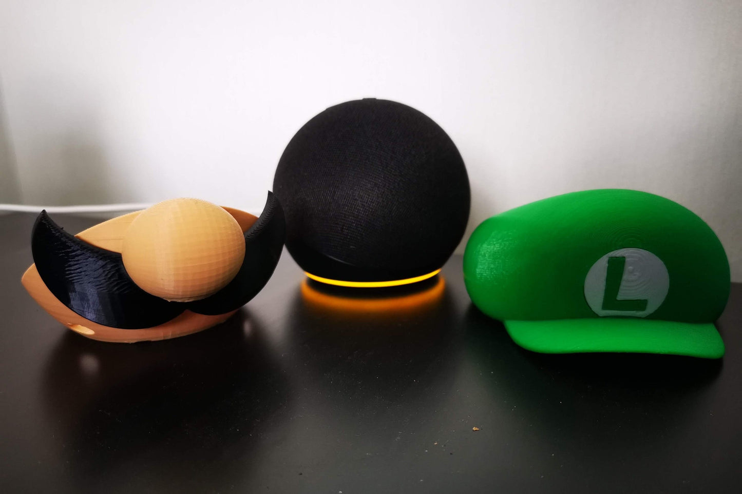 Mario and Luigi Alexa Echo & Echo Dot 4th/5th gen. stand / Super Mario theme holder for Amazon echo speaker generation 4 and 5