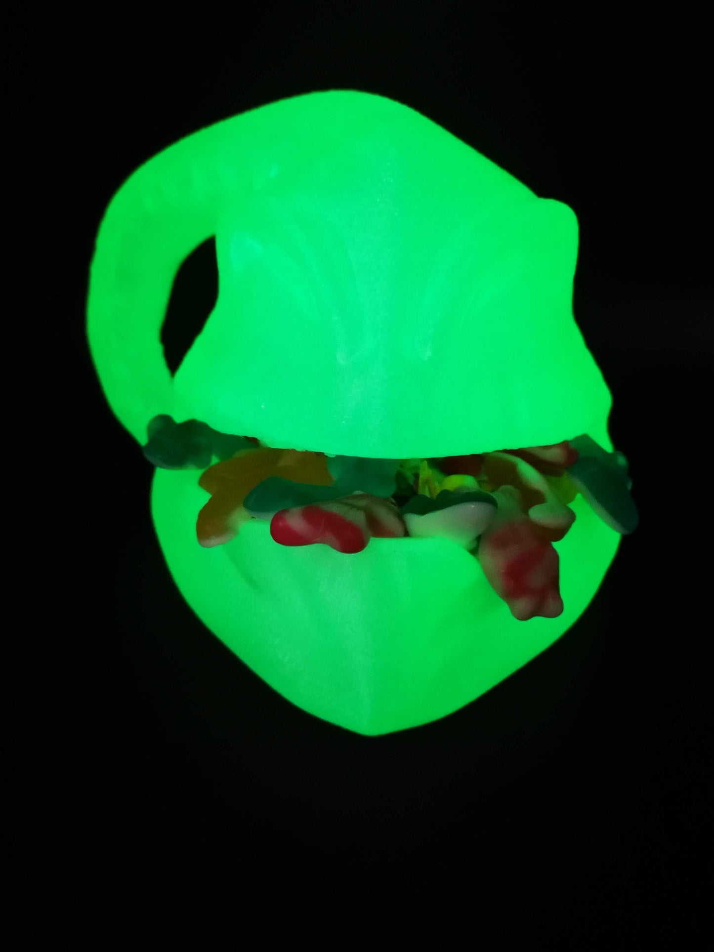 Glow in the dark Oogie Boogie candy bowl
