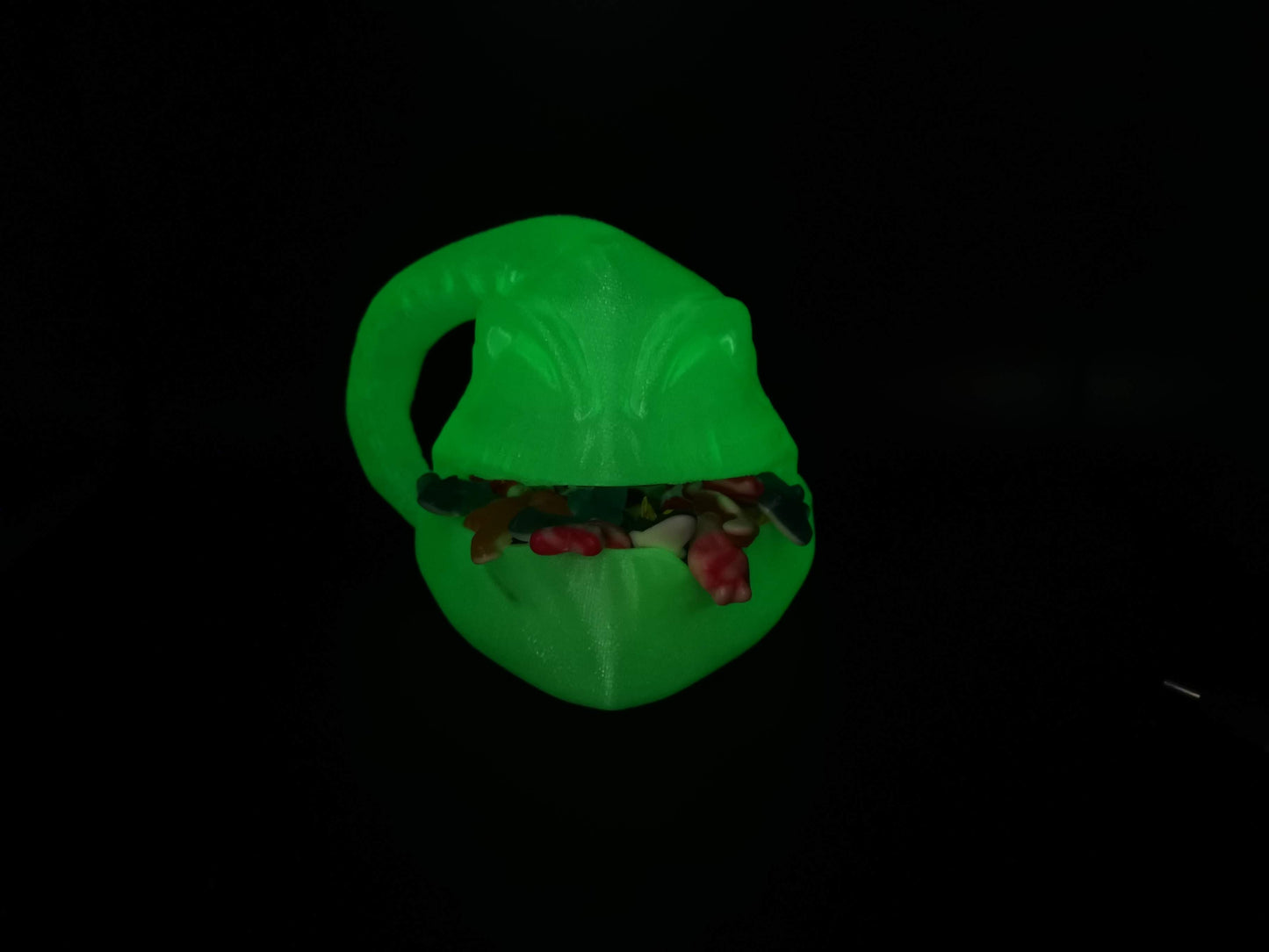 Glow in the dark Oogie Boogie candy bowl