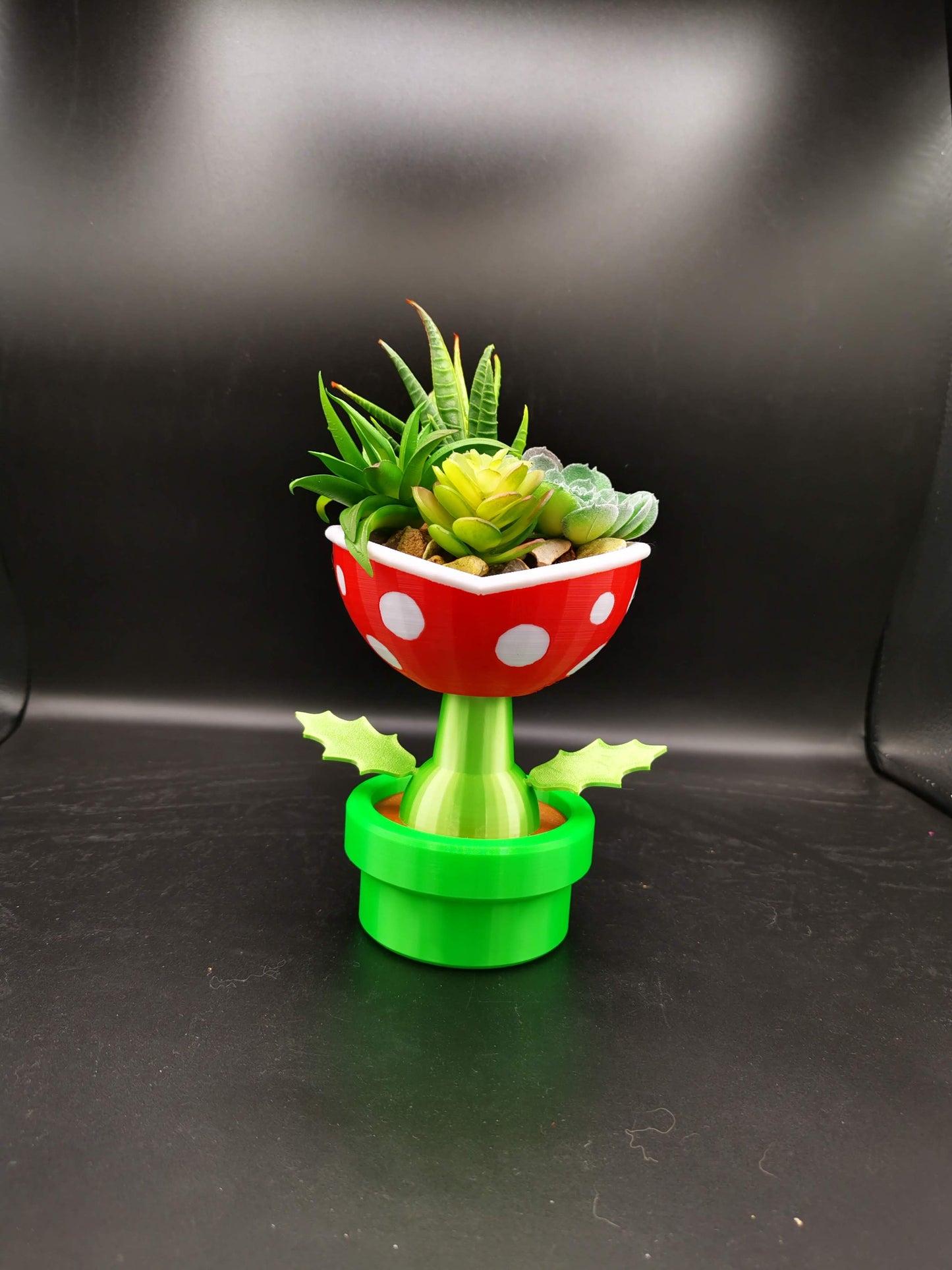 Petey Piranha planter from the front