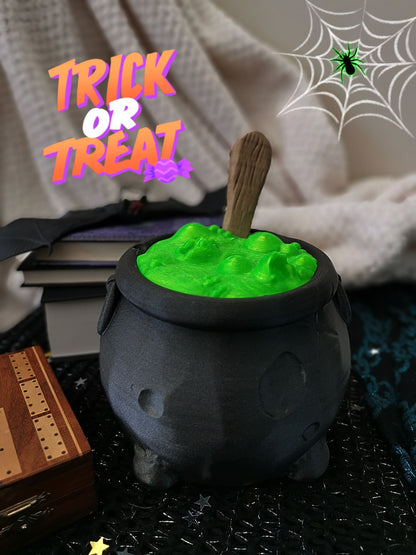 Trick or treat: Witches cauldron candy bowl