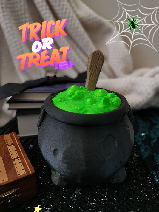 Trick or treat: Witches cauldron candy bowl