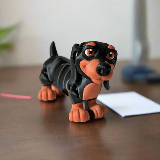 Articulated Dog Fidget Toy – posable 3D printed dog, product photo 1 of 17
