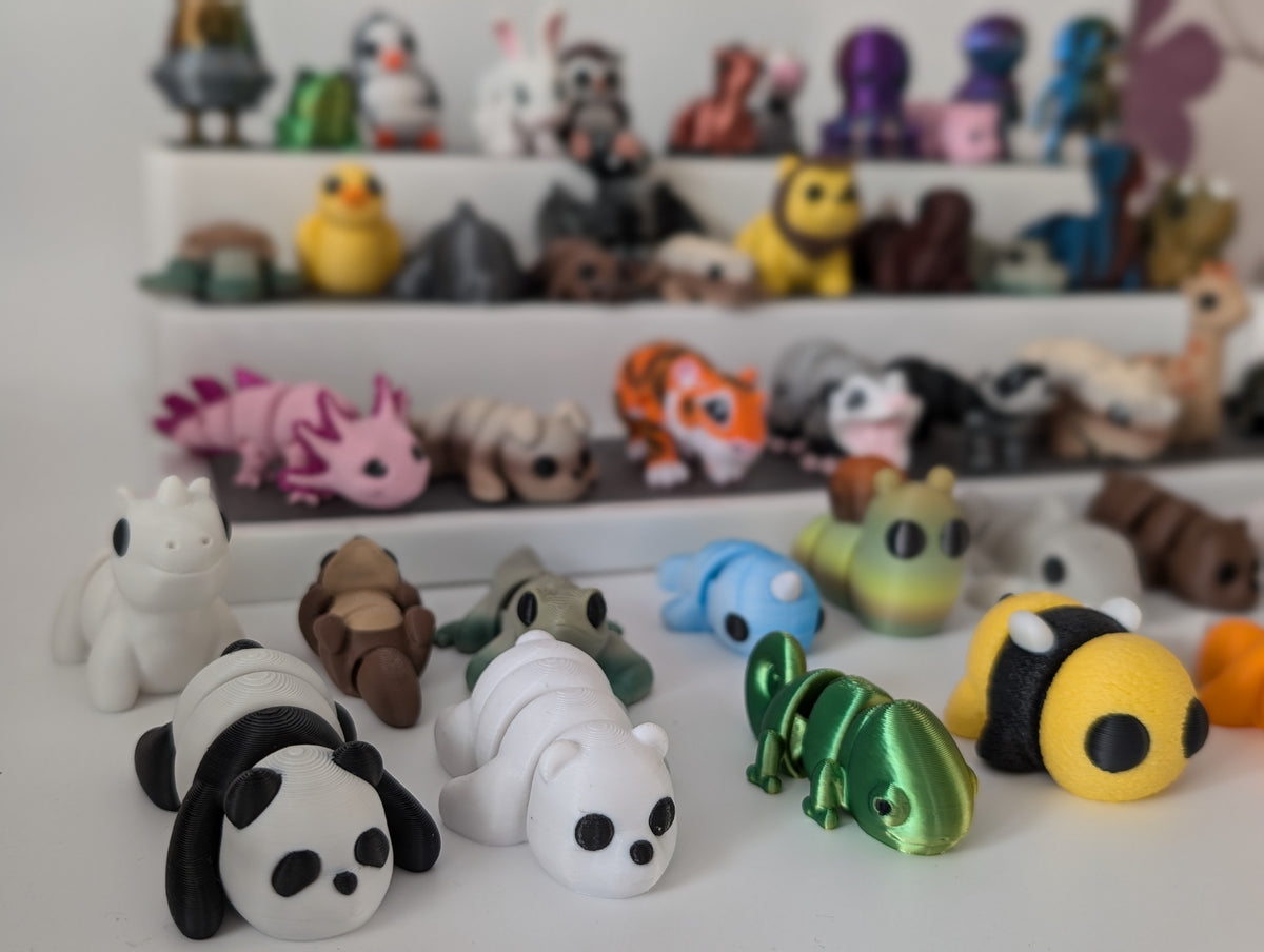 Baby Animal Fidget Toys – 3D printed articulated pocket pals, product photo 2 of 9