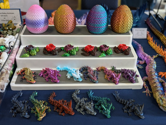 Crystal Dragon – articulated 3D printed dragon, product photo 6 of 7