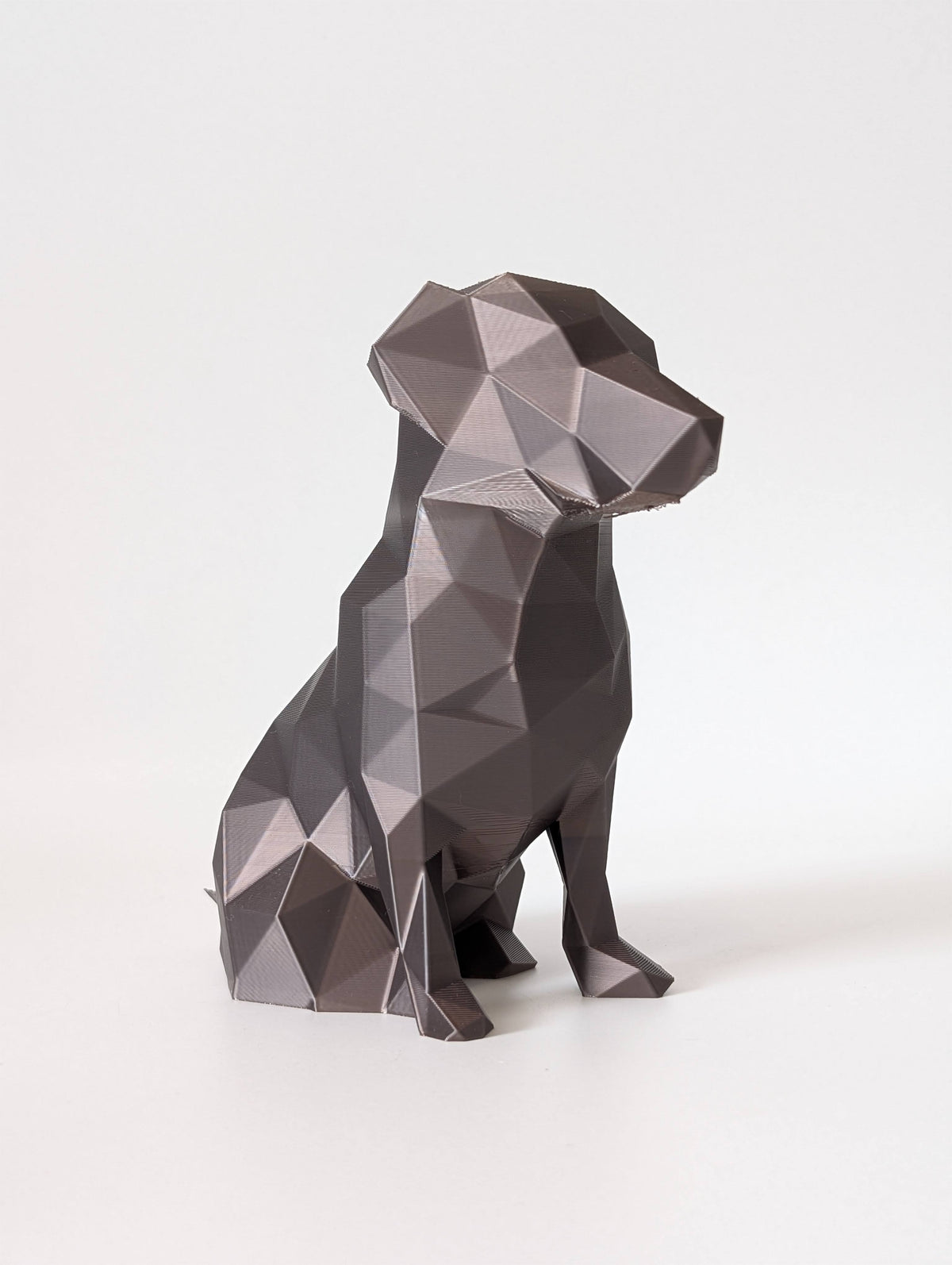 Low-Poly Dog Ornament – geometric 3D printed dog breed, product photo 4 of 11