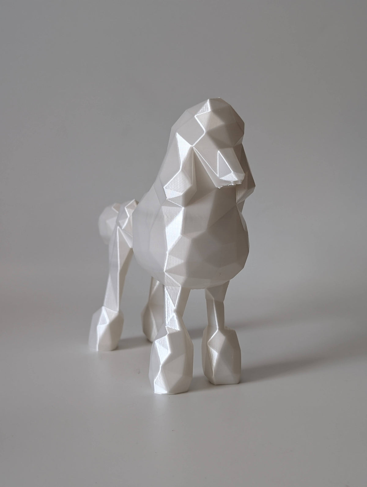 Low-Poly Dog Ornament – geometric 3D printed dog breed, product photo 5 of 11