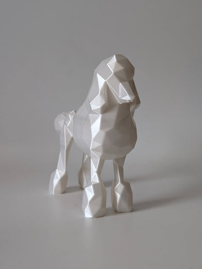 Low-Poly Dog Ornament – geometric 3D printed dog breed, product photo 5 of 11