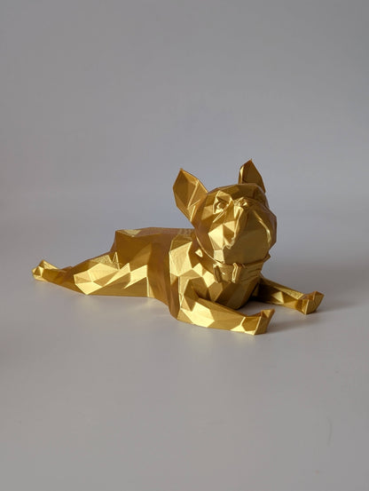 Low-Poly Dog Ornament – geometric 3D printed dog breed, product photo 9 of 11