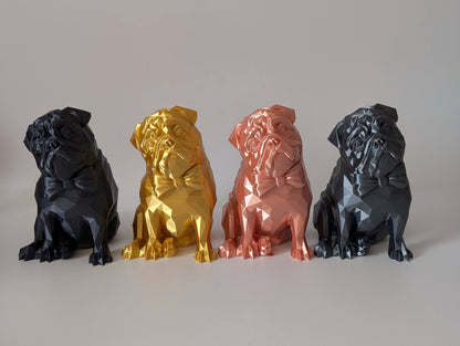Low-Poly Dog Ornament – geometric 3D printed dog breed, product photo 10 of 11