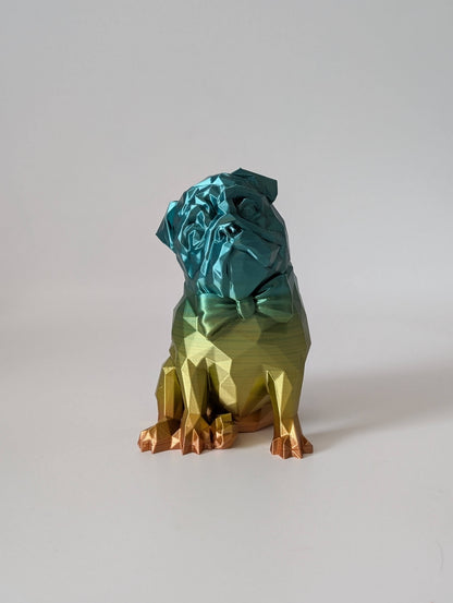 Low-Poly Dog Ornament – geometric 3D printed dog breed, product photo 11 of 11