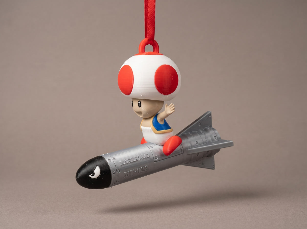 Mario Missile Toad Full Colour seen from the side