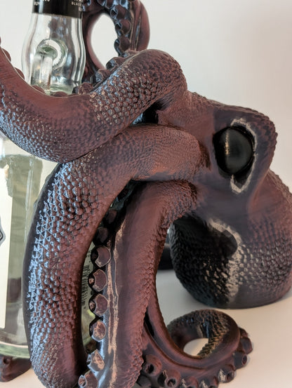 Octopus Bottle Holder for Rum & Wine – 3D printed kraken decor, product photo 7 of 11
