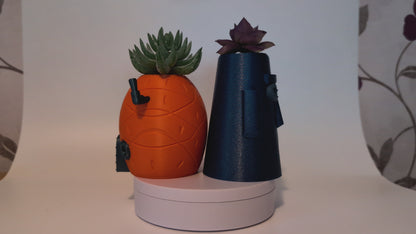 Spongebob & Squidward House Planters - Various Sizes