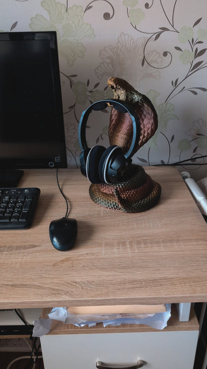 Cobra Snake Headphones Holder for Gaming Room