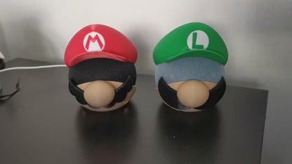 Mario and Luigi Alexa Echo & Echo Dot 4th/5th gen. stand / Super Mario theme holder for Amazon echo speaker generation 4 and 5
