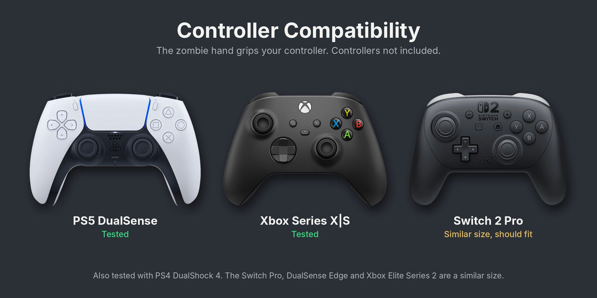 Controller compatibility: PS5 DualSense and Xbox tested, Switch 2 Pro similar size